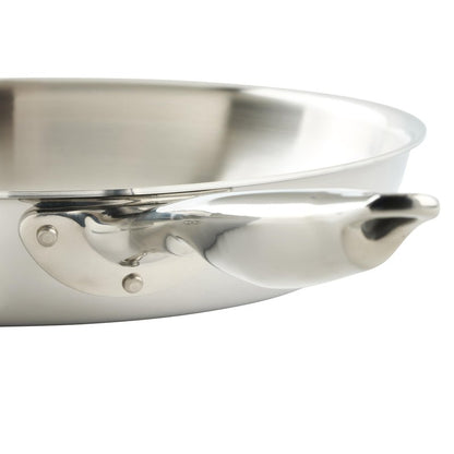 WINCO Tri-Ply Frying Pan, Silver