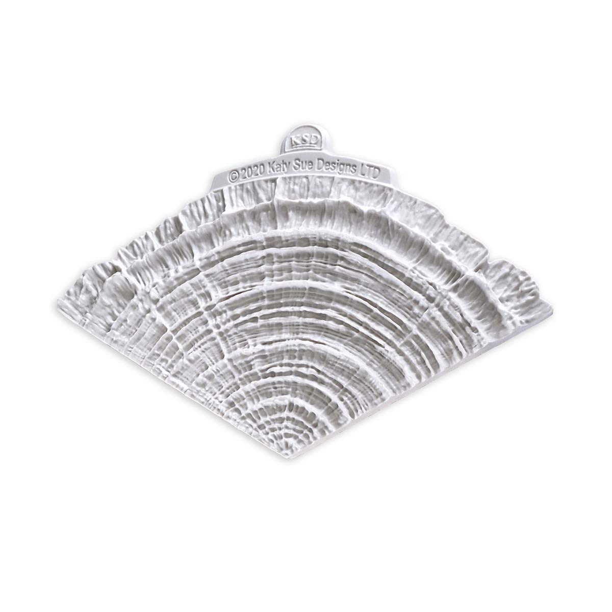 Flower Pro Large Log Slice Veiner Silicone Mold for Cake Decorating & Crafts. Makes 1/3 of a Circle Top for an 8 Inch Cake. For Fondant, Sugar Paste & Air Dry Clay from Katy Sue Fondant Molds
