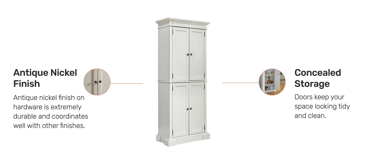 Homestyles Americana Off-White Pantry, 72"H