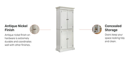Homestyles Americana Off-White Pantry, 72"H