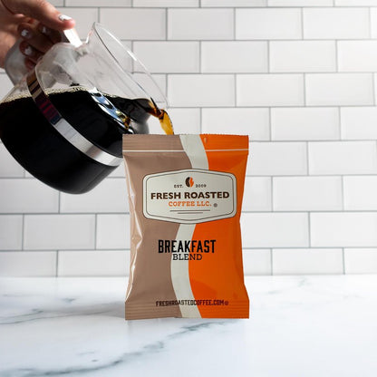Fresh Roasted Coffee, Breakfast Blend, Kosher, Pre-Ground Fractional Packs, 2.25 Ounce, 36 Count