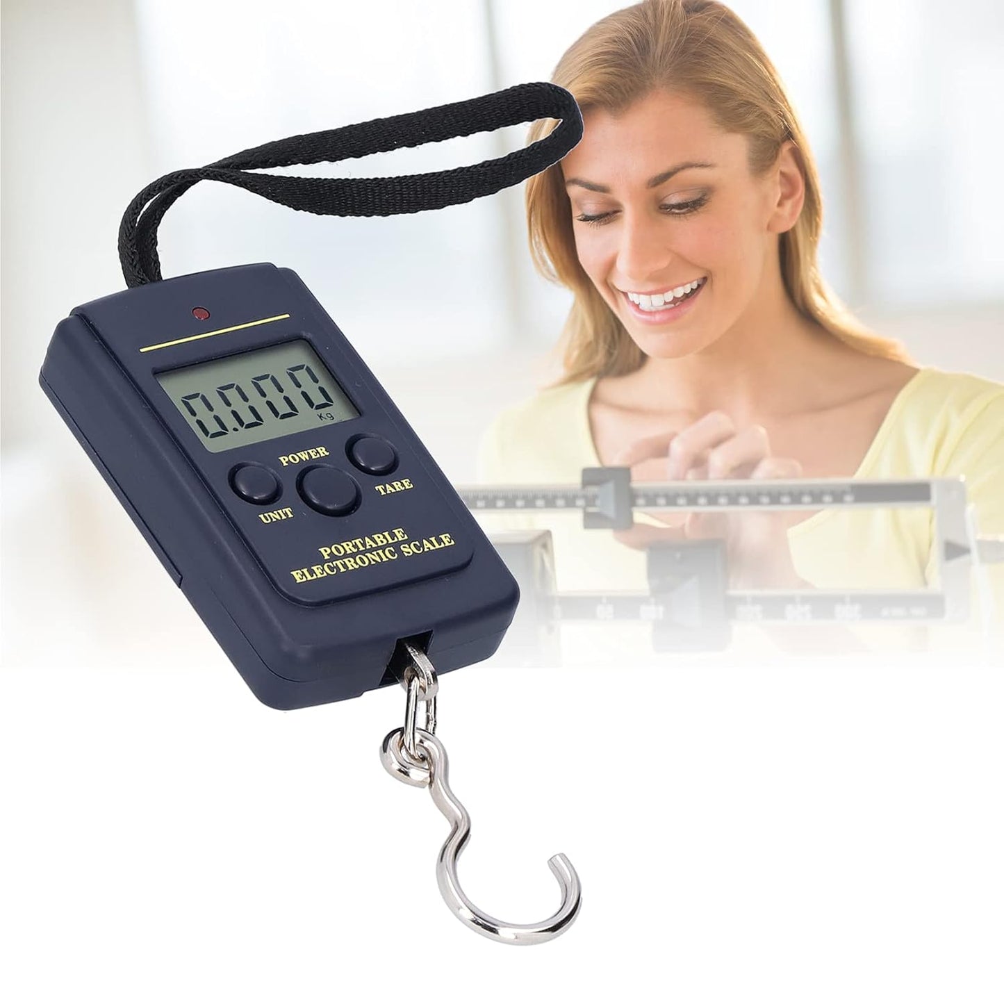 Portable Electronic Scale Mini 40kg-10g with Hanging Hook WH-A01L