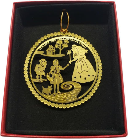 Wizard of Oz Christmas Ornament, Follow The Yellow Brick Road, Glinda, Munchkin, Dorothy, Toto