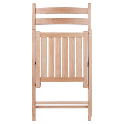 Winsome Delaney 5-PC Set Folding Table and Chairs Natural Finish