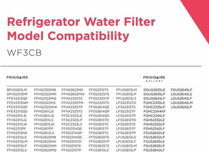 Frigidaire WF3CB Puresource3 Water Filter - Premium Refrigerator Filter, White, 1 Count