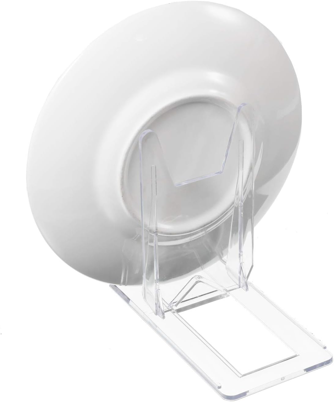 Zonon Acrylic Plate Stands, 20 Pieces, Clear Mini Easels for Displaying Pictures or Plates, Home Office Decoration