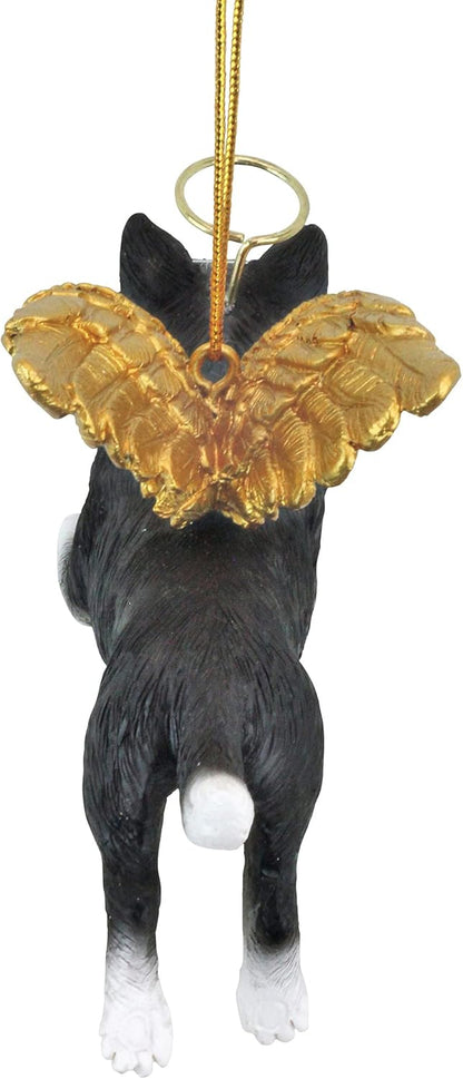 ANGEL BORDER COLLIE ORNAMENT