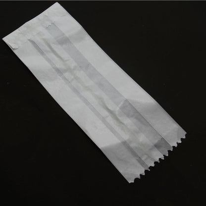 Non-Waxed Glassine Paper Bags, Pack Of 100, 9.8x5.5x3 Inch Gussetted White Food Grade Storage Pouches