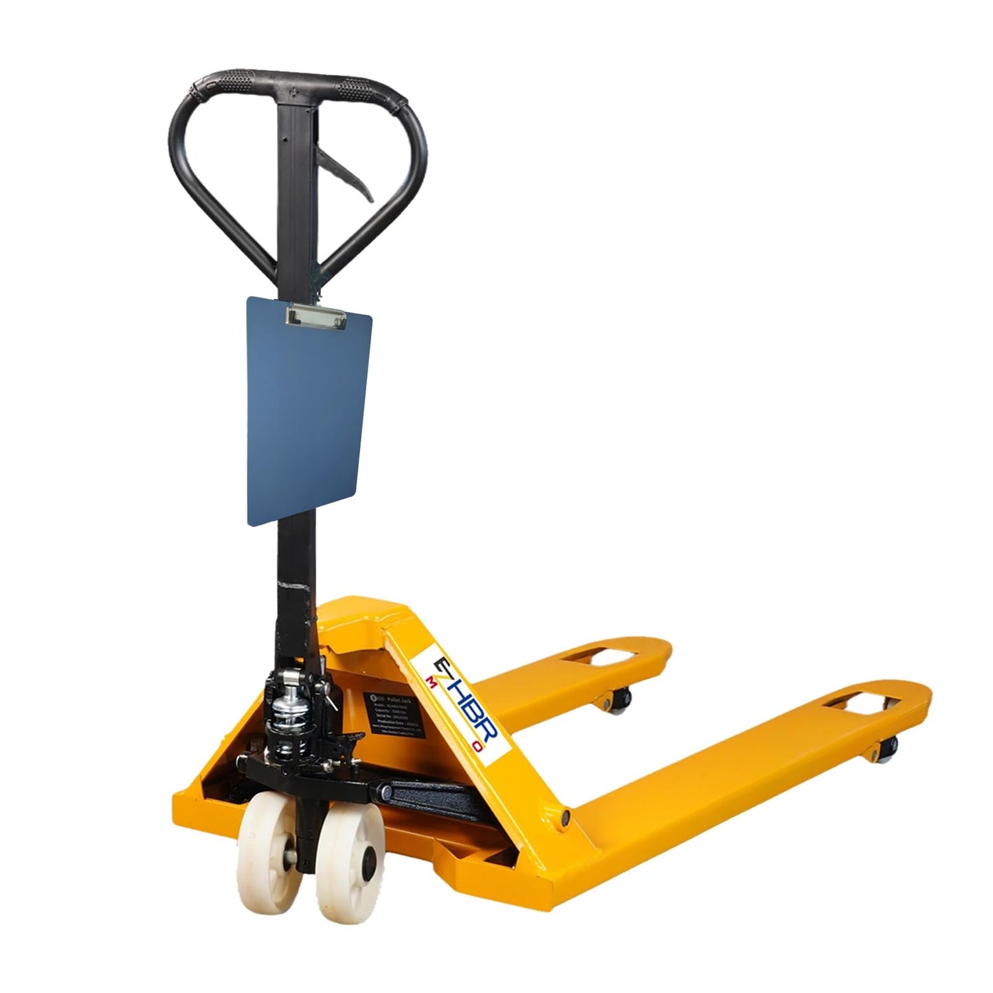 EZMHBRO Leak-Proof Pallet Jack, 5500 lbs Load Capacity, Manual Pallet Truck with 48L x 27W Inch Forks for Pallet Moving, Nylon Wheels Suitable for Warehouse, Supermarket, Factory