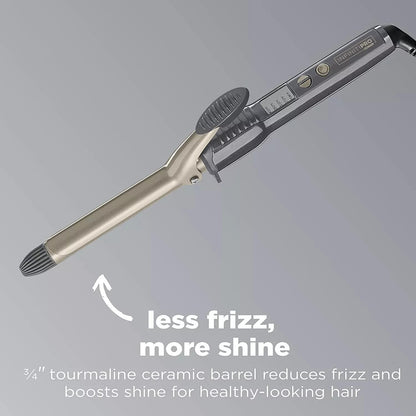 CONAIR INFINITIPRO Tourmaline 1 1/2-Inch Ceramic Curling Iron, 1 ½ inch barrel produces soft waves – for use on medium and long hair