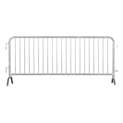 Trafford Industrial Angry Bull Barricades Metal Interlocking Steel Barricade (6.5 Ft. Economy, Light Weight & Pre-Galvanized, Bridge Feet, Zinc Coated Steel, Set of 20)