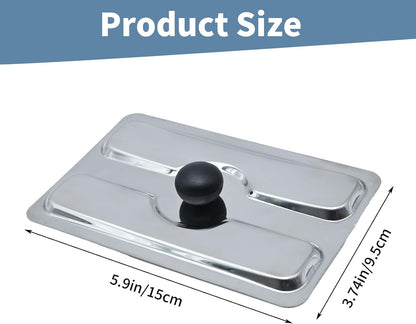 2pcs Toaster Dust Cover, Stainless Steel Top Cover, Electric Bread Maker Upper Cover for Bread Machine