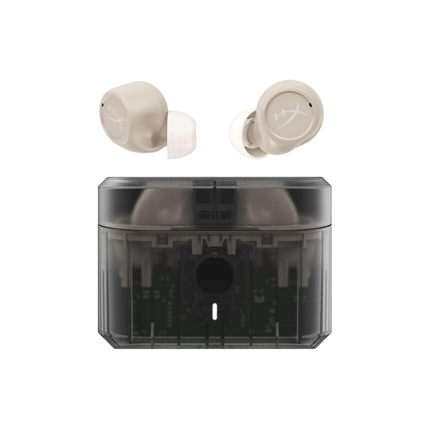 HyperX Cirro Buds Pro – True Wireless Earbuds, Active Noise Cancellation, ANC, Ambient Sound Mode, Low Latency, Bluetooth 5.2, IPX4, Fast Charge, PC, Nintendo Switch, Mobile - Tan