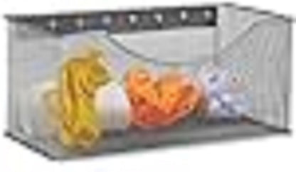 YBM HOME Magnetic Basket Storage Organizer with 16 Strong Magnets for Metal Desk, Fridge, Wall Locker