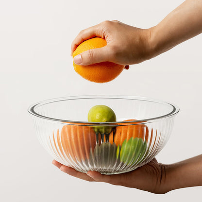 Freshmage Glass Mixing Bowls with Lids Sets, 4 Packs Glass Bowls with Lids for Kitchen Baking, Meal Prepping and Salad, Bpa Free and Dishwasher Safe Serving Bowls, 0.2/0.5/1.1/2.1