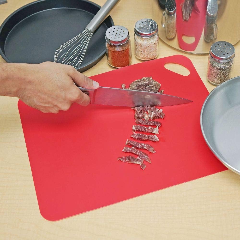 Cutting Boards Set of 4, Southern Homewares, Durable Flexible Plastic Kitchen Food Prep Mats