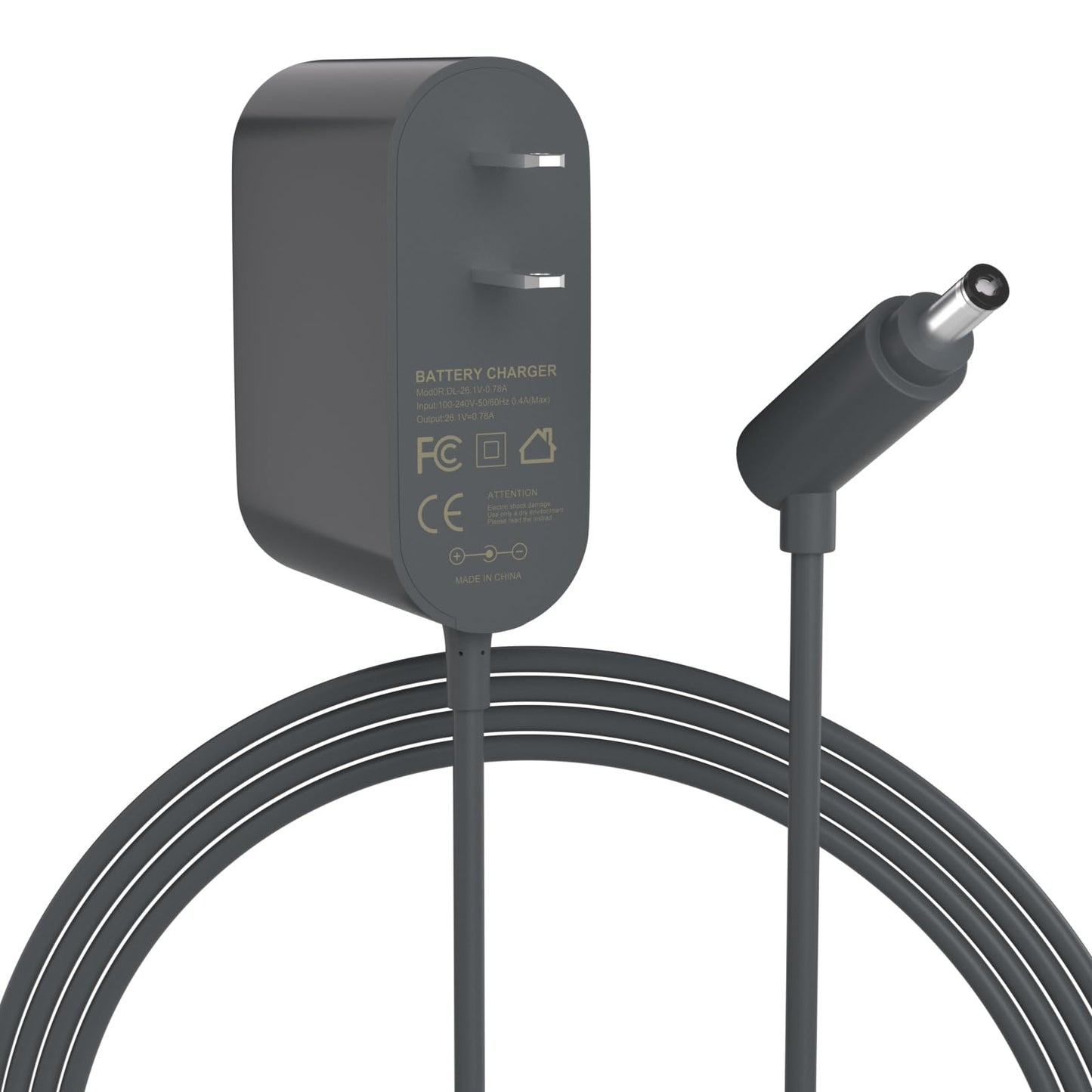 Tinkon 26.1V Charger Compatible with Dyson V6 V7 V8 Car+Boat