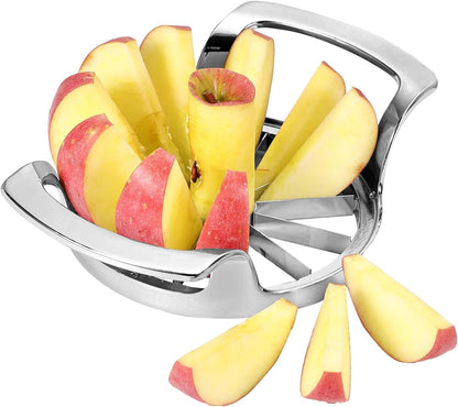 12 Apple Slicer with Blades Extra Large Heavy Duty Stainless Steel Apple Corer, Dishwasher Safe Easy to Use Sharp Apple