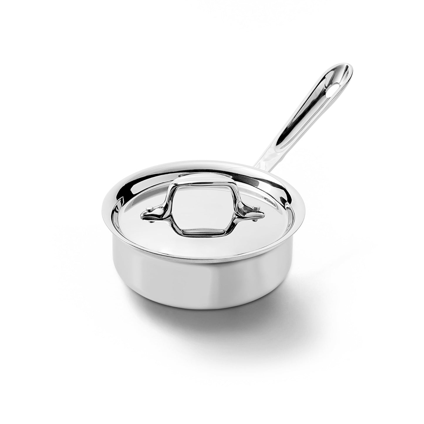 All-Clad D3® Stainless Steel 1 Quart Sauce Pan Covered- Made in the USA- The Original Bonded Professional Cookware- Oven Safe & Induction Compatible