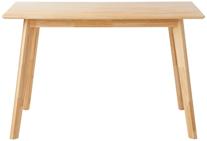 Amazon Basics FSC Certified Sturdy Solid Wood Rectangular Dining Table, Easy Assembly, Kitchen Table, 29.5"D x 47.2"W x 29.5"H, Natural Wood