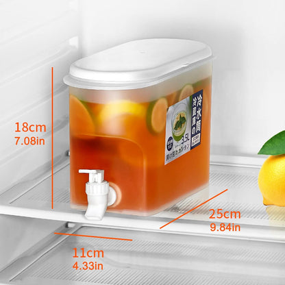 Cold Kettle with Faucet for Refrigerator, Drink Dispenser Container for Fridge, 3L/0.8 Gallon