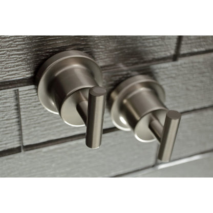 Kingston Brass BAH8213478C Concord 5-Piece 24-Inch Dual Towel Bar Bathroom Accessory Set in Polished Chrome