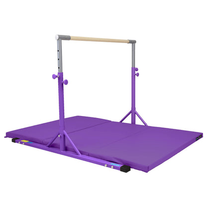 Z Athletic Kip Bar and Folding Gymnastics Mat