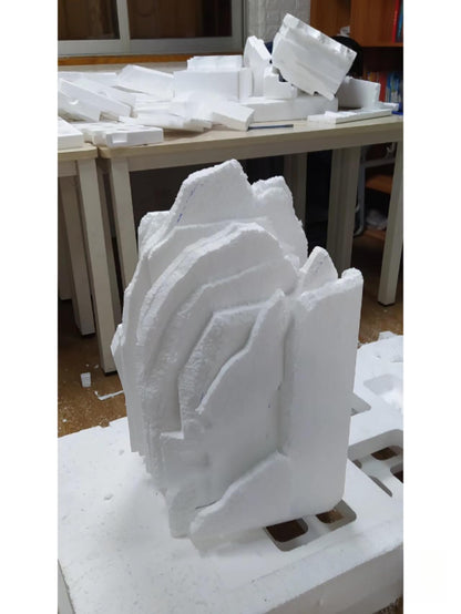 Crafare 12X8X1 Inch Craft Foam Blocks 4 Pack Polystyrene Foam Sheet Rectangle Foam Blocks for Arts School Projects Sculptures Floral Arrangements Modeling and Centerpieces