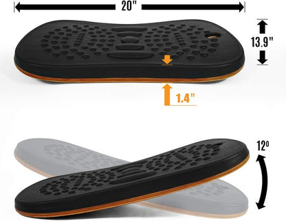 Yes4All Wobble Balance Board for Standing Desk/Anti-Fatigue Office Pad - Rocker Foam Mat, Wobble Board