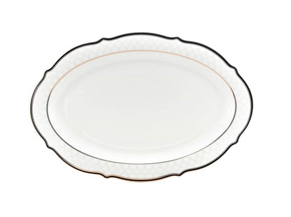 Euro Porcelain 57-pc Banquet Dinnerware Set, Luxury Bone China Tableware, Service for 8 (6664-3) 6664-20