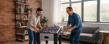KICK Legend 55" Foosball Table (Gray) – Professional Full-Size Indoor Game Table