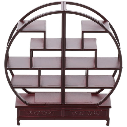 Totority Miniature Chinese Furniture Model 1 25 Scale Abs Bo Gu Shelf for Dollhouse Accessories DIY Sand Tray Decoration and Home Display
