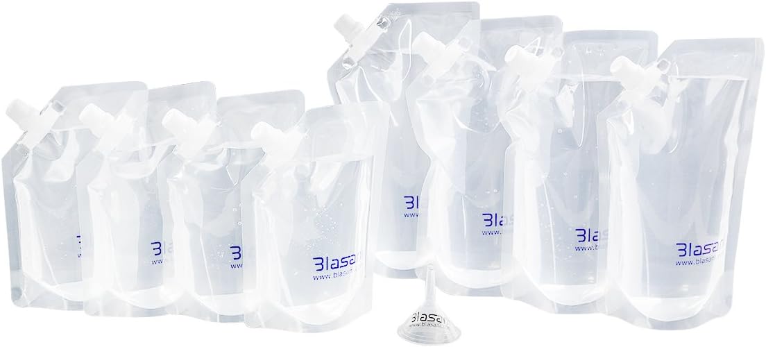 Concealable Cruise Ship Rum Sneak Flask Kit Set - 4x16oz, 4x8oz