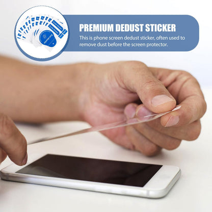 Uonlytech LCD Screen Cleaning Stickers - 600 Pcs Portable Dust Removal Decals for Phones & Tablets