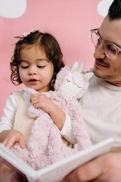 Slumberkins Unicorn Snuggler & 2 Board Books Complete Set Bundle | Promotes Authenticity, Confidence & Healthy Fiendships | Social Emotional Tools for Ages 0+ (Unicorn Snuggler Plush + 2 Board Books)