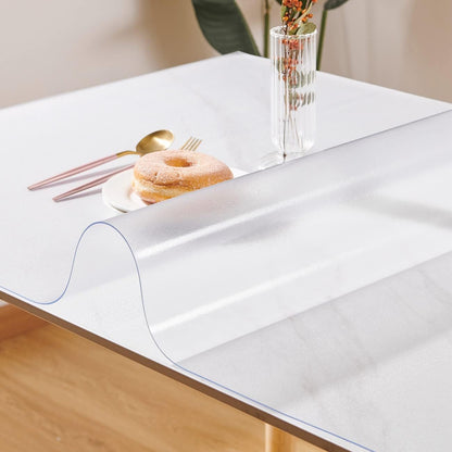 14 40 Inch, 1.5mm Frosted Table Cover Protector x Thick Plastic Desk Protector Mat, Rectangular Waterproof PVC