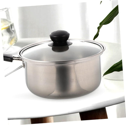 1 Set Stainless Steel Pot, Nonstick Saucepan with Lid, Deep Skillet, Stock Pot, Small Pan