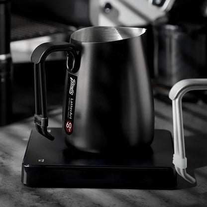 Bincoo Milk Frothing Pitcher,Espresso Milk Frothing Pitcher Stainless Steel 20oz/600ML Coffee Milk Frother Cup with Measurement Lines,Ergonomic Handle for Latte Art & Cappuccino