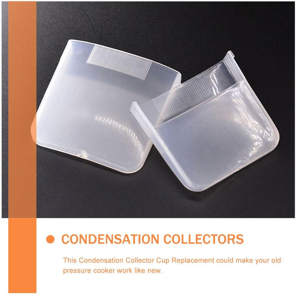 10pcs Plastic Water Box for Rice Cooker, Mini Essentials, Steam Catcher, Condensation Collector, White