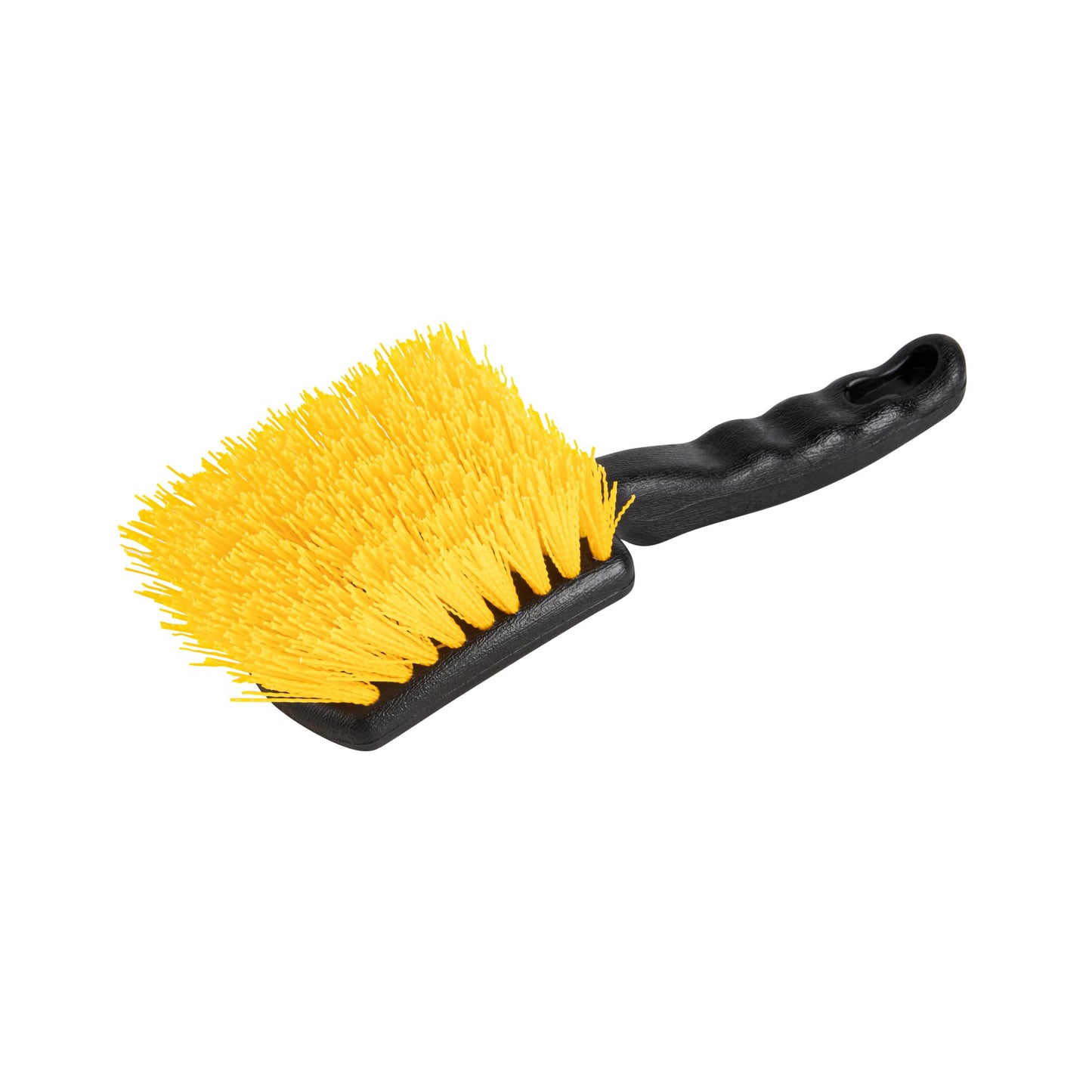 Restaurantware-Clean Tek Professional 10.24 Inch Utility Brush, 1 Heavy-Duty Scrub Brush - Plastic Bristles, Ergonomic Handle, Black Plastic Cleaning Scrub, Ideal for Indoor and Outdoor Cleaning