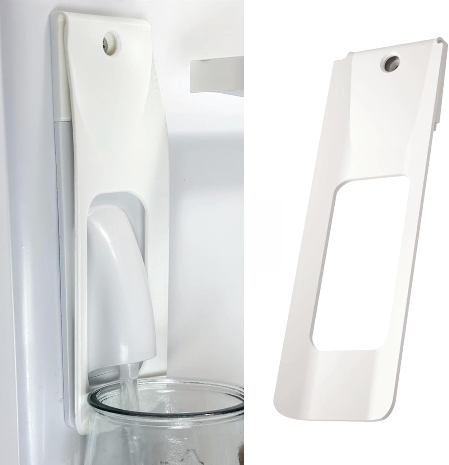 Jxueych White Water Dispenser Lever for Refrigerator Interior, Hand Free Handle, One-handed Portable Operation,