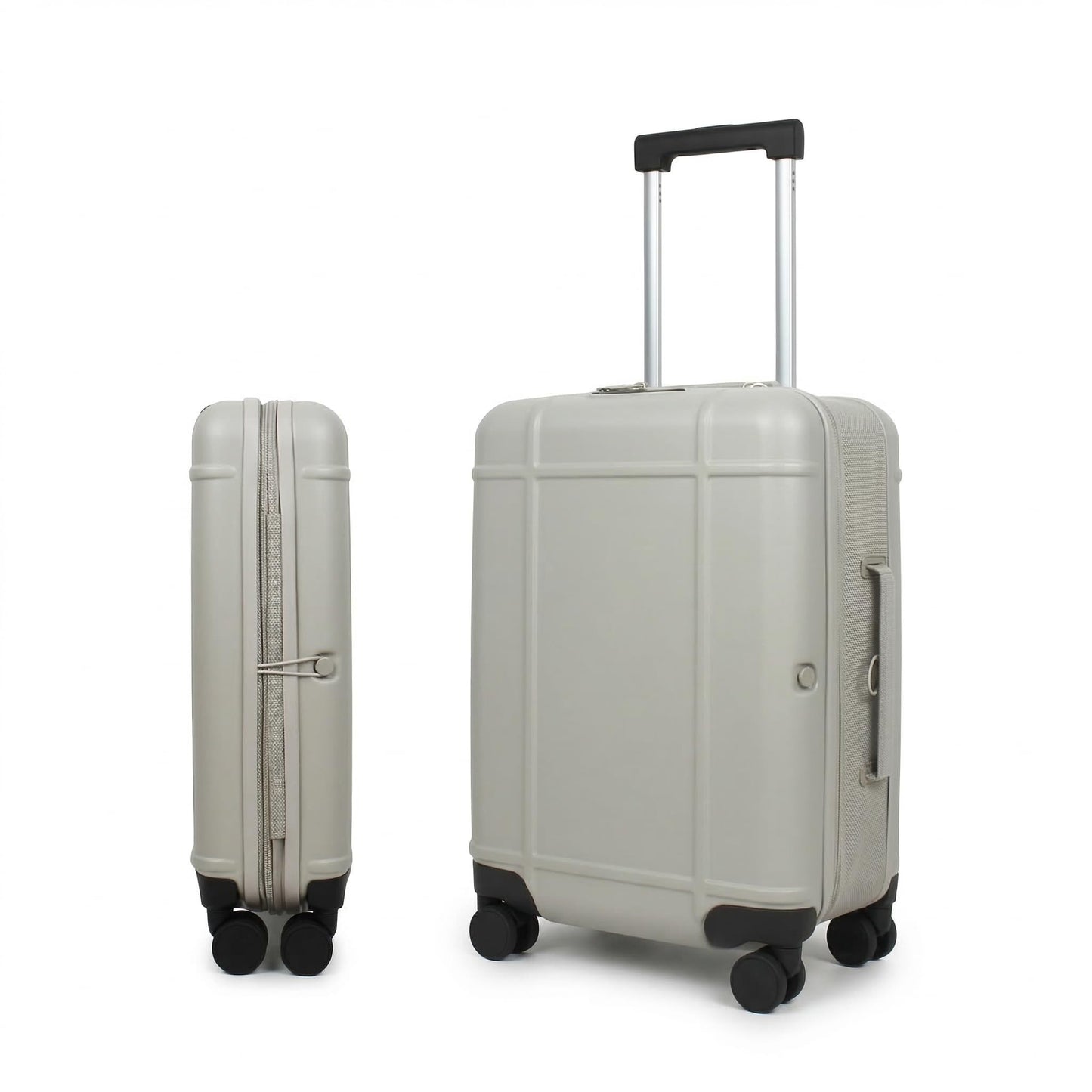 AEROARTLY Premium Slim Luggage, Collapsible & Expandable Matte Hard Shell Suitcase with Wheels & TSA Lock, 20-inch Airline Approved, Lightweight & Durable Rolling Carry-on, with Luggage Cover