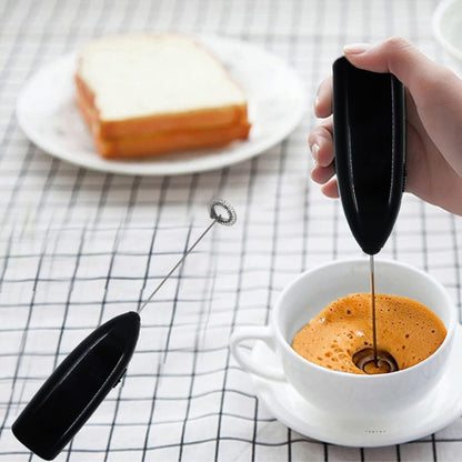 Milk Frother Handheld for Coffee, Electric Whisk Drink Mixer for Lattes, Cappuccino, Frappe, Matcha