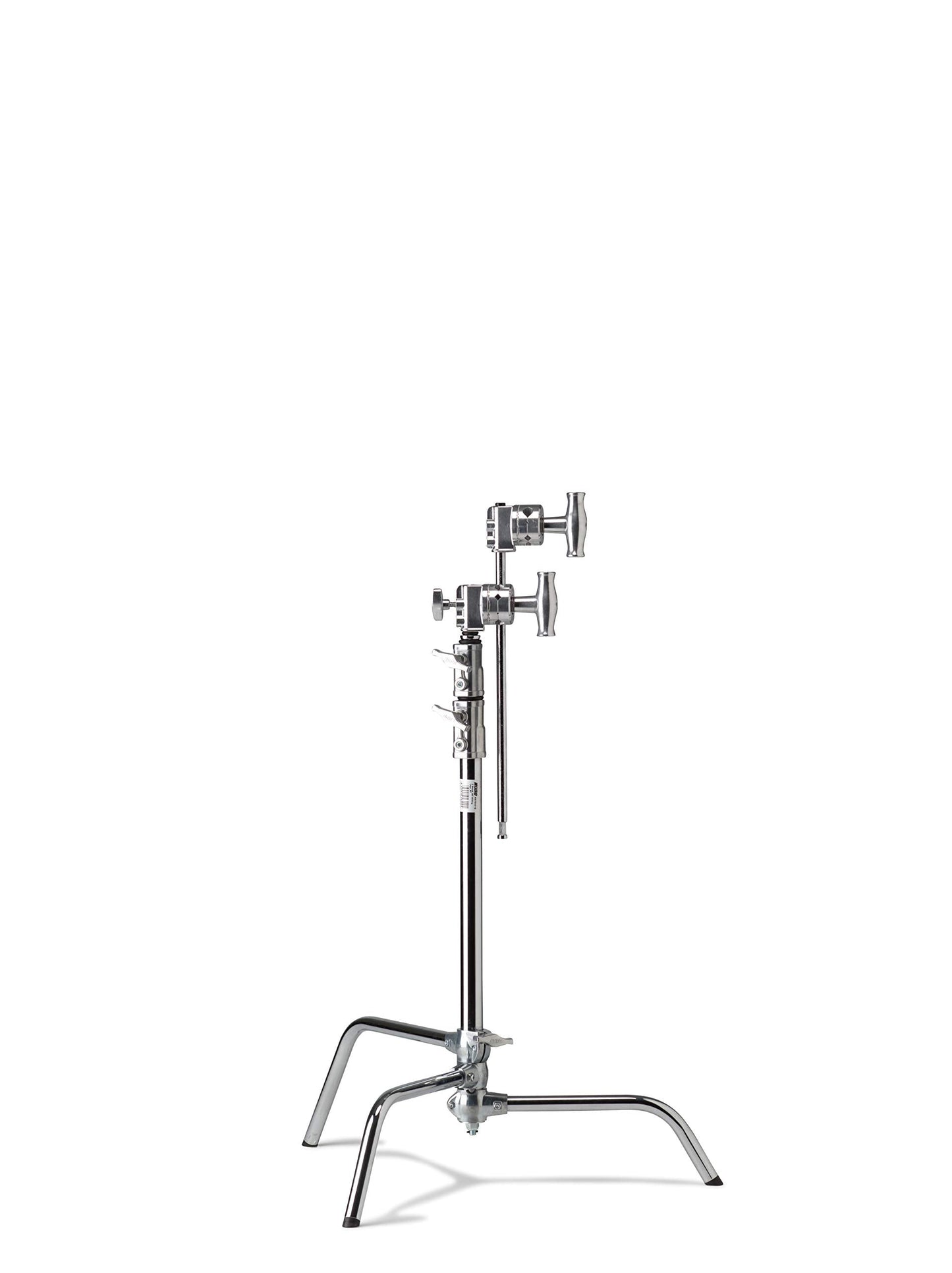 Kupo 20" C-Stand Sliding Leg Kit - Includes 20" Grip Arm with Hex Stud, Two 2.5" Grip Heads for Photography and Video Lighting Applications, Adjustable Uneven Terrain Leveling Leg, Silver (KS703712)