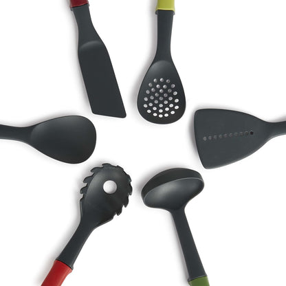 Casdon Joseph Joseph Elevate Colourful Kitchen Utensil Set for Children Aged 3 Years & Up with Rotating Stand