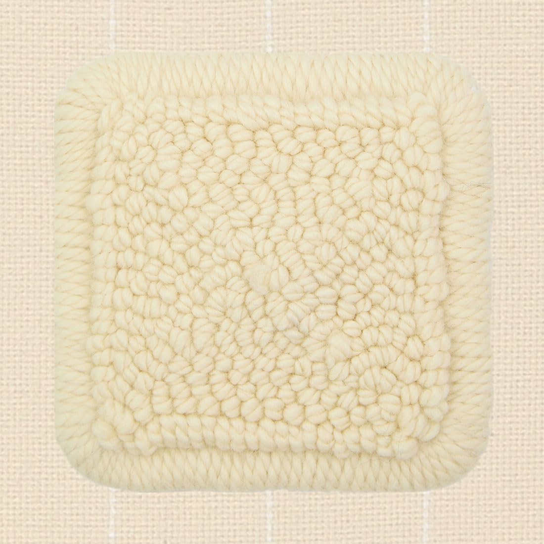 The Oxford Company Violet Jane 100% Wool, 3-Ply Solid Rug Yarn | 4-Ounce Skein (Natural undyed)