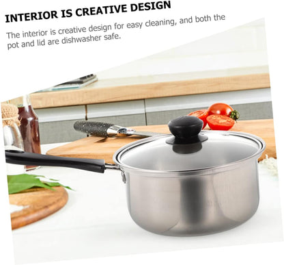 1 Set Stainless Steel Pot, Nonstick Saucepan with Lid, Deep Skillet, Stock Pot, Small Pan
