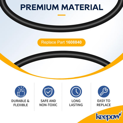 KEEPOW Rock Tumbler Belts Replacement Set Compatible with KomeStone Rock Tumbler K1 & K1 Pro & K3, 10 Pack
