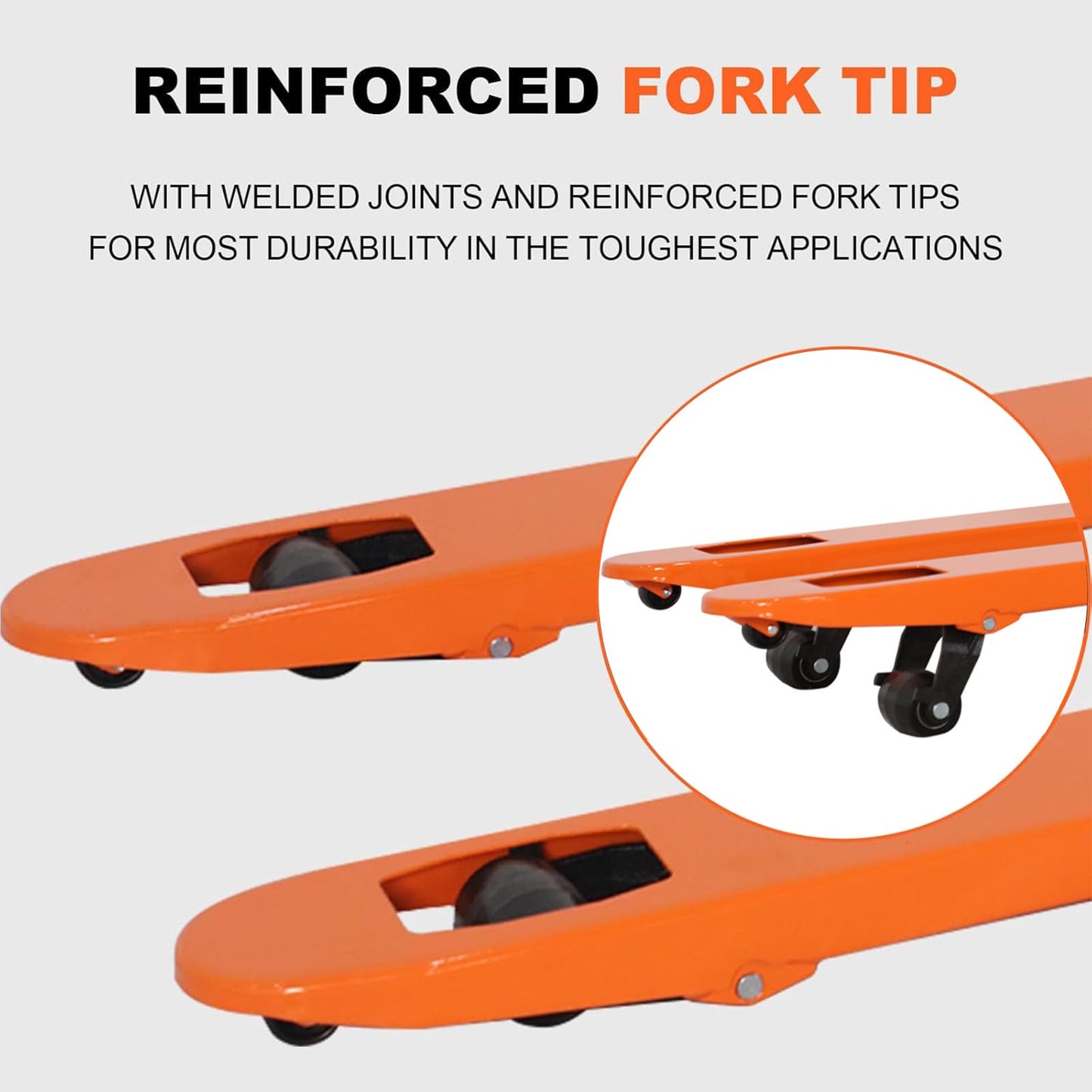 Tory Carrier Manual Pallet Jack 5500lbs Capacity, Hand Pallet Truck 48" L×21" W Fork Size-2PCS