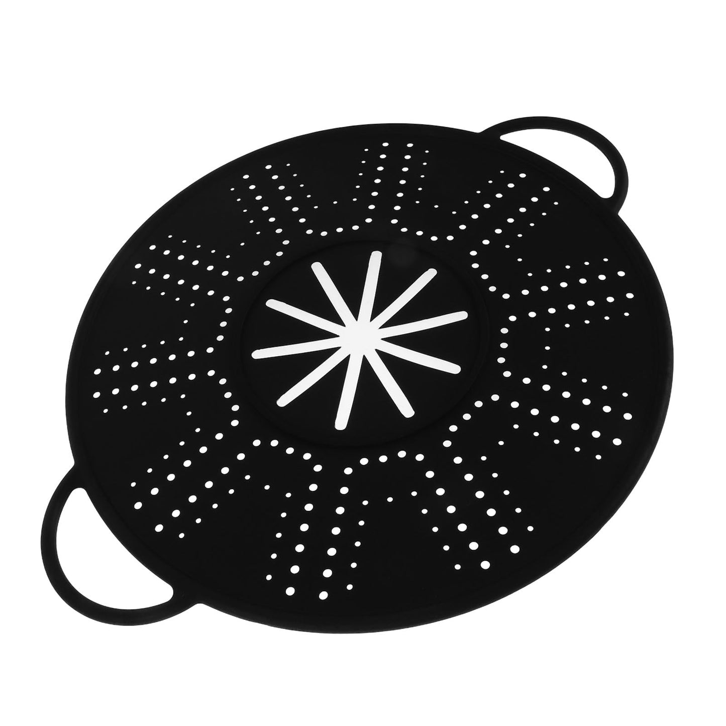 CALLARON Silicone Splatter Screen with Side Handles 13.38 Inch Frying Pan Cover Oil Splash Guard Heat Resistant Cooling Rack Multi-Use Kitchen Gadget